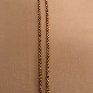 Gold filled chain necklace (round) 22”